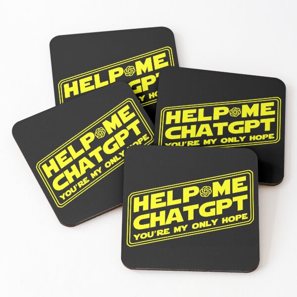 Item preview, Help Me Obi ChatGPT You're my Only Hope Funny designed and sold by electrovista.