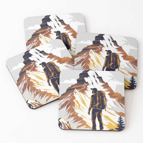 Item preview, Excursionista mirando una montaña designed and sold by Kinungi.