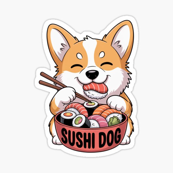 Item preview, Corgi Sushi Love Doggo Dog designed and sold by DerNachtfuchs.