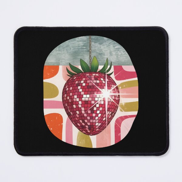 Item preview, Discoball Strawberry retro designed and sold by KaroPrints.