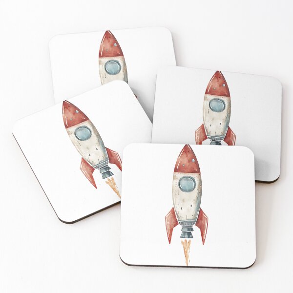 Item preview, Space Rocket Retro Galaxy designed and sold by bapupa.