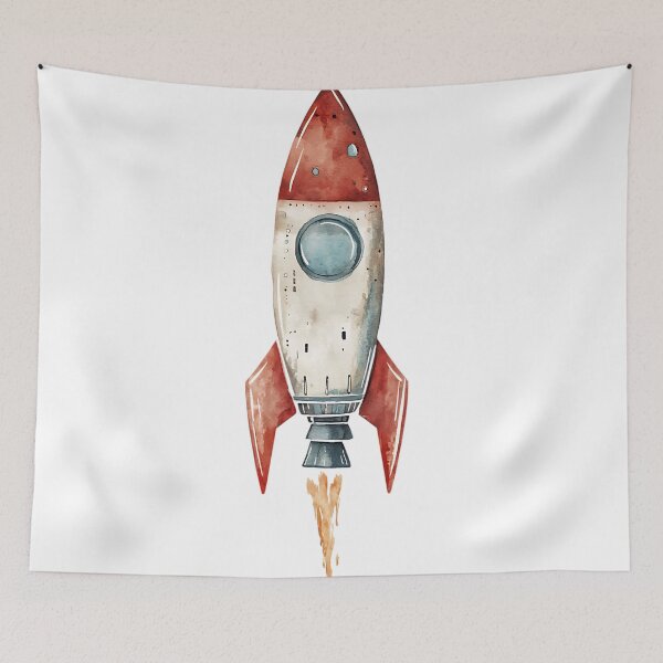 Item preview, Space Rocket Retro Galaxy designed and sold by bapupa.