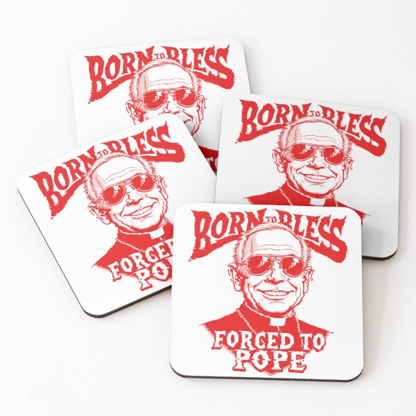 Item preview, Born to Bless – Forced to Pope | Funny Priest Parody with Aviators & Sneakers designed and sold by VibeVault12.