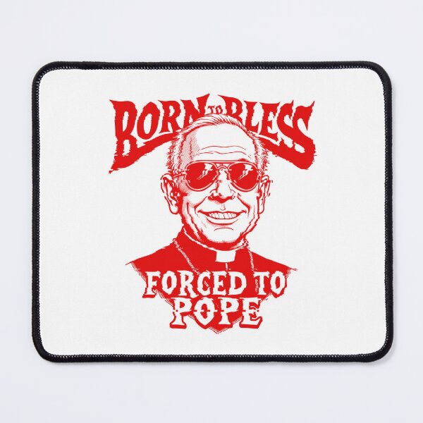 Item preview, Born to Bless – Forced to Pope | Funny Priest Parody with Aviators & Sneakers designed and sold by VibeVault12.