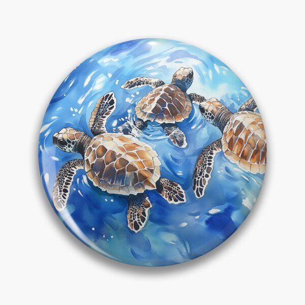 Item preview, Baby Sea Turtles in the Water designed and sold by laurashawart.