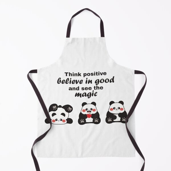 Item preview, Think Positive Panda Trio – Believe, Smile & See the Magic designed and sold by Tulip Creators by This Definition.