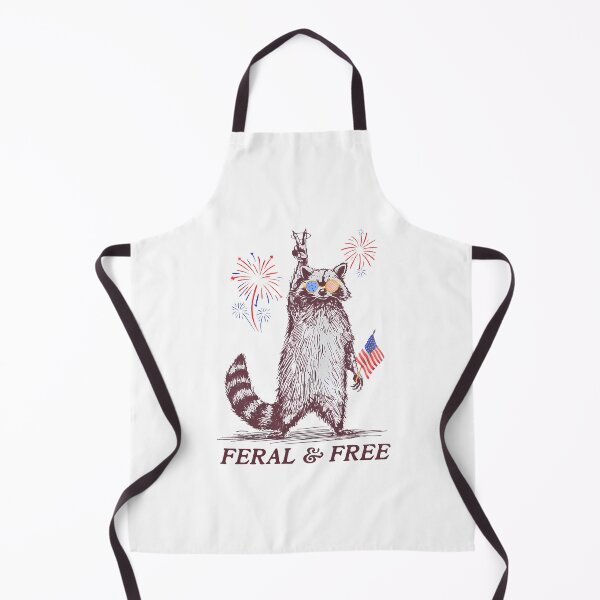 Item preview, Feral & Free Funny Patriotic Racoon Feral And Free 4th July designed and sold by chung2525.