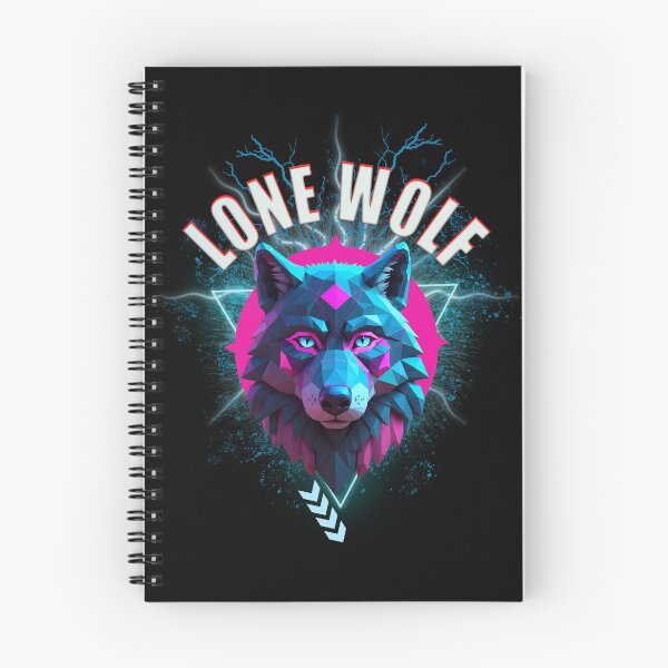 Item preview, Geometric Neon Wolf Head with Futuristic Glow designed and sold by msdesignclub.