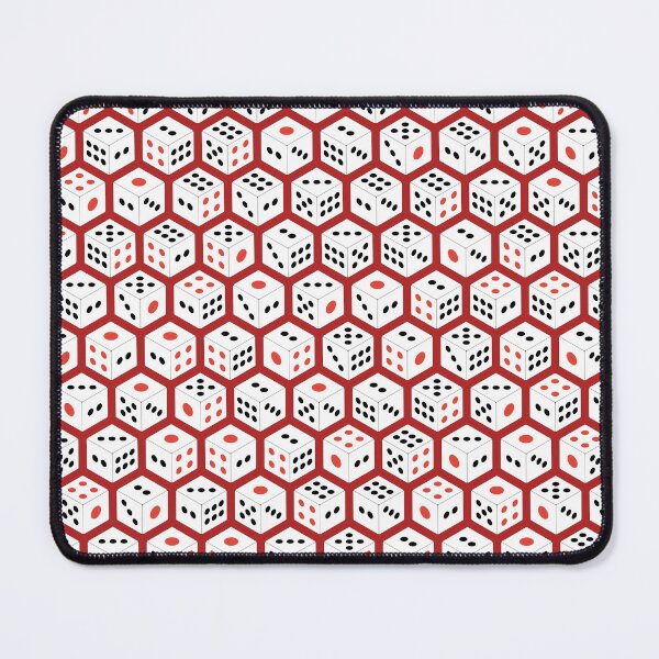 Item preview, Isometric Asian Dice Pattern Red Background designed and sold by chrysalistw.