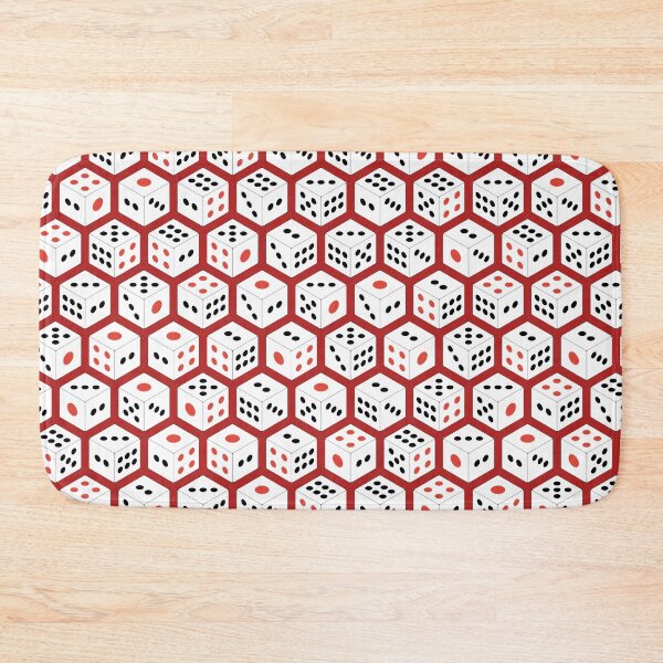 Item preview, Isometric Asian Dice Pattern Red Background designed and sold by chrysalistw.