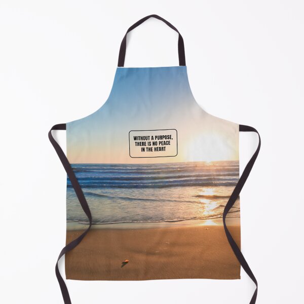 Item preview, Inspirational Beach Quote Design #6 – Without a Purpose There Is No Peace in the Heart – AI Photo Art for Mindful Living designed and sold by knalpot-design.