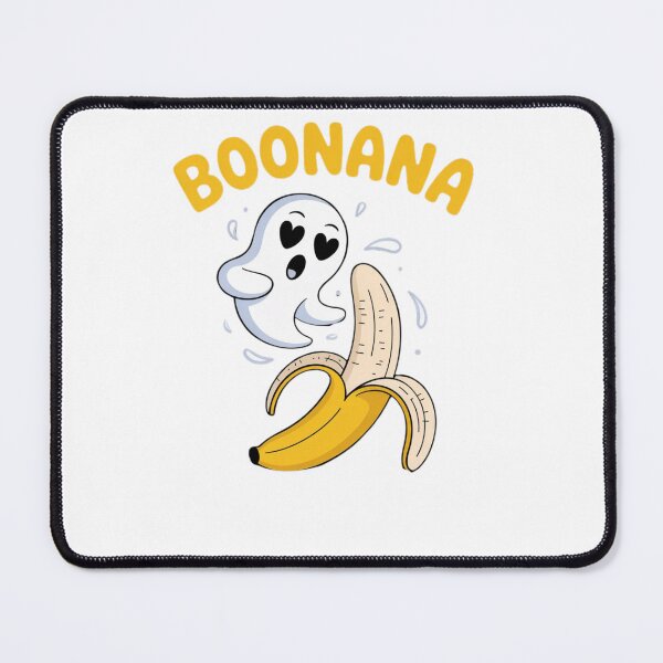 Item preview, Boonana Cute Ghost Banana Pun – Funny Halloween Design designed and sold by Bold Border Studio..