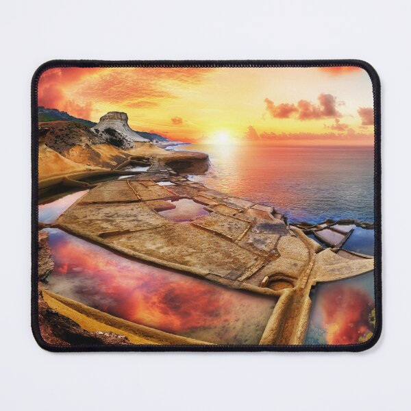 Item preview, Xwejni rocky beach and salt pans at sunrise in Gozo designed and sold by TheArtistOf2022.