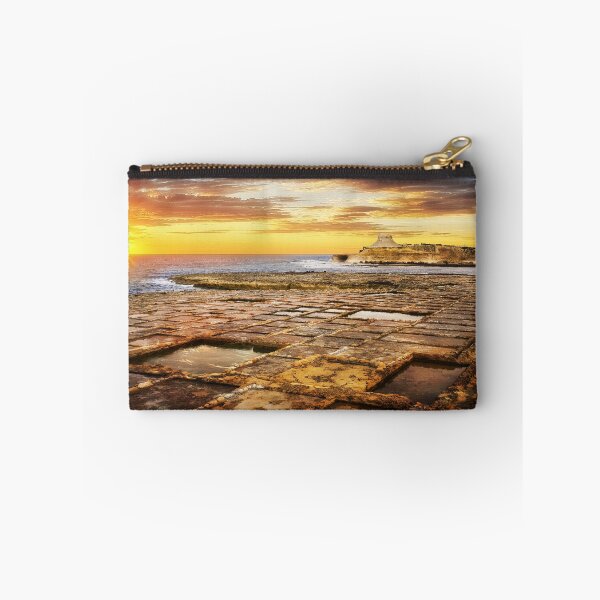 Item preview, Xwejni Salt Pans rocky beach at sunrise in Gozo - Malta landscape designed and sold by TheArtistOf2022.