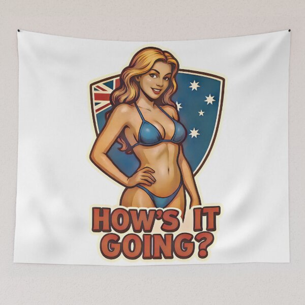 Item preview, How’s It Going?-Aussie Bikini Babe designed and sold by KOALA STICKERS.