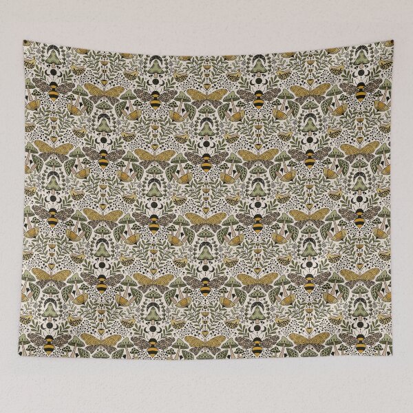 Item preview, Natural habitat of bees and moths, mushrooms and botanicals designed and sold by OzdeBayer.