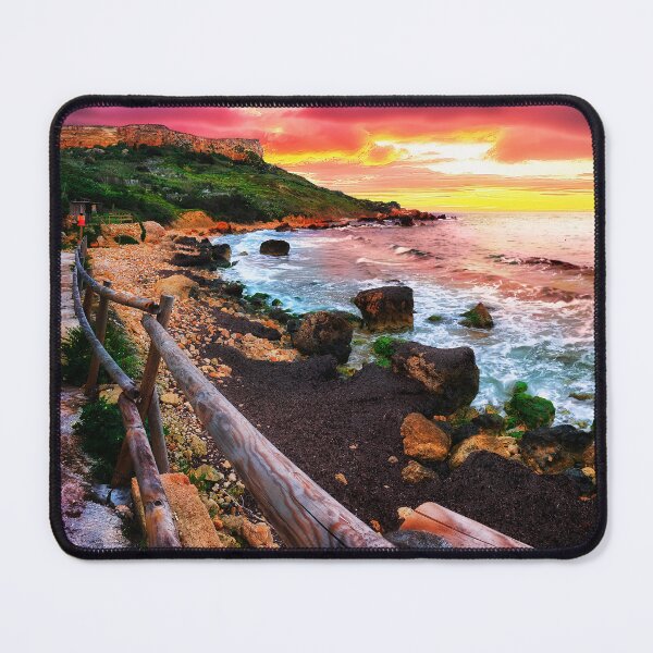 Item preview, San Blas beach at sunset in Gozo - Malta landscape designed and sold by TheArtistOf2022.
