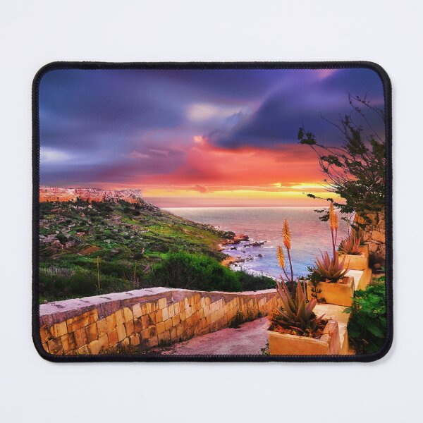 Item preview, San Blas beach at sunset in Gozo - Malta landscape designed and sold by TheArtistOf2022.