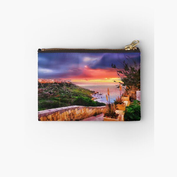 Item preview, San Blas beach at sunset in Gozo - Malta landscape designed and sold by TheArtistOf2022.