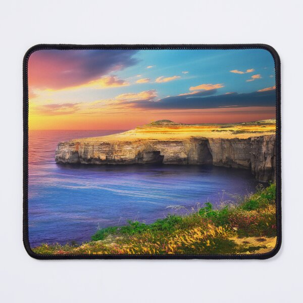 Item preview, Gozo sandy cliffs at sunrise - Malta landscape designed and sold by TheArtistOf2022.