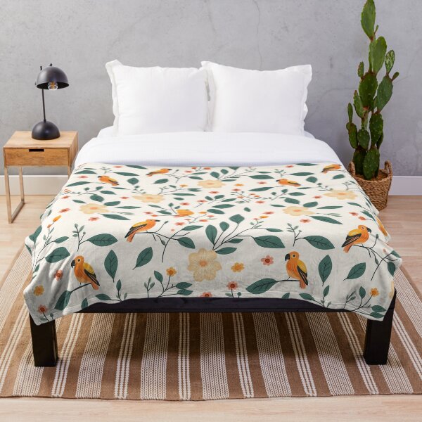 Artikelvorschau, Parrots on branches and leaves entworfen und verkauft von P&U Fabric.