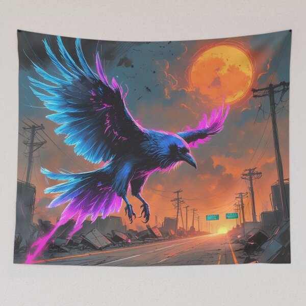 Item preview, Data-Crow on the Edge of Nowhere designed and sold by Blueangelgal.