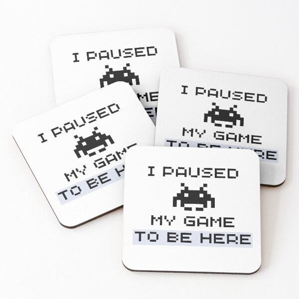 Item preview, I Paused My Game to Be Here” Funny Retro Gamer Design designed and sold by Joude-and-Co.