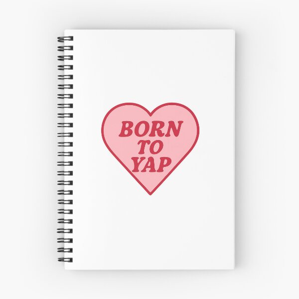 Item preview, Born to Yap – Bold Retro Heart Quote designed and sold by IODesigns.