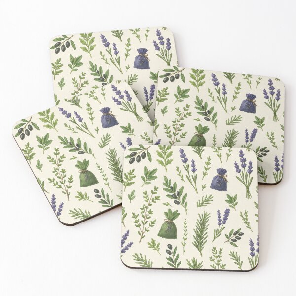 Item preview, Provencal Herbs & Lavender Pattern designed and sold by Olea Patterns.