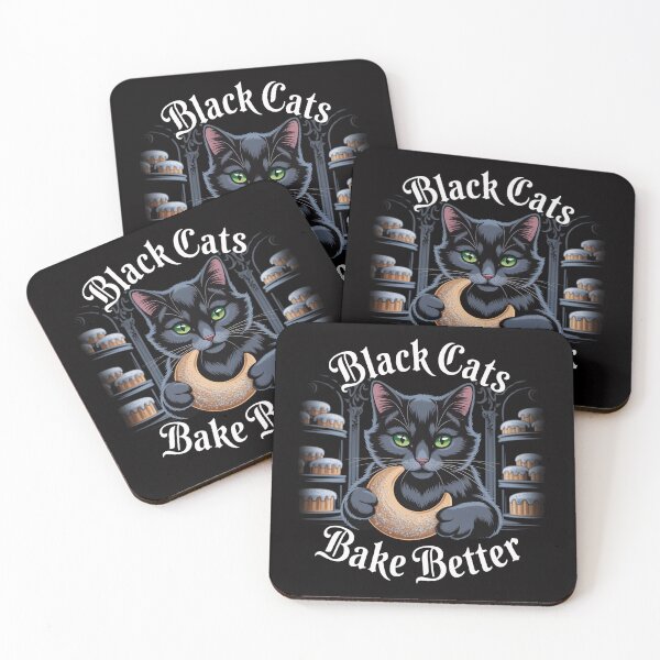 Item preview, Black Cats Bake Better – Kitty Biscuits Bakery designed and sold by Slavicsoul.
