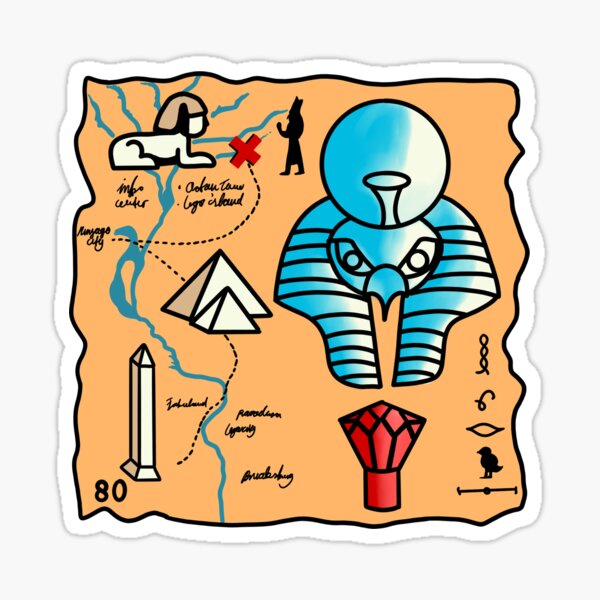 Artikel-Vorschau von Abenteurer Schatzkarte Horus, designt und verkauft von Kokenotto.