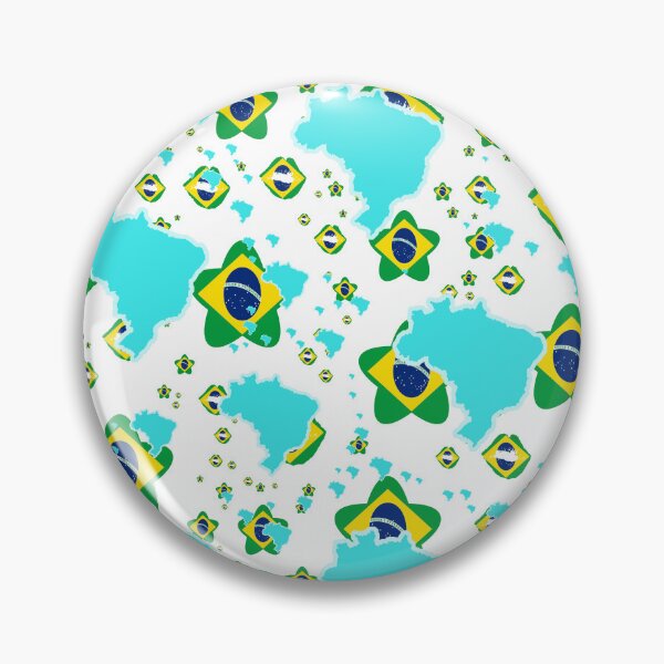 Item preview, Brazil Montage With Country Shape Stars And Flag Overlays | Brésil Montage avec superposition de drapeaux et d'étoiles | Brasil Montaje con sobreimpresiones de bandera y estrellas en forma de país designed and sold by TheIconSmith.