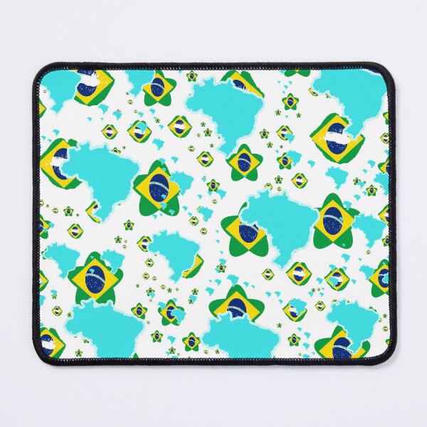 Item preview, Brazil Montage With Country Shape Stars And Flag Overlays | Brésil Montage avec superposition de drapeaux et d'étoiles | Brasil Montaje con sobreimpresiones de bandera y estrellas en forma de país designed and sold by TheIconSmith.