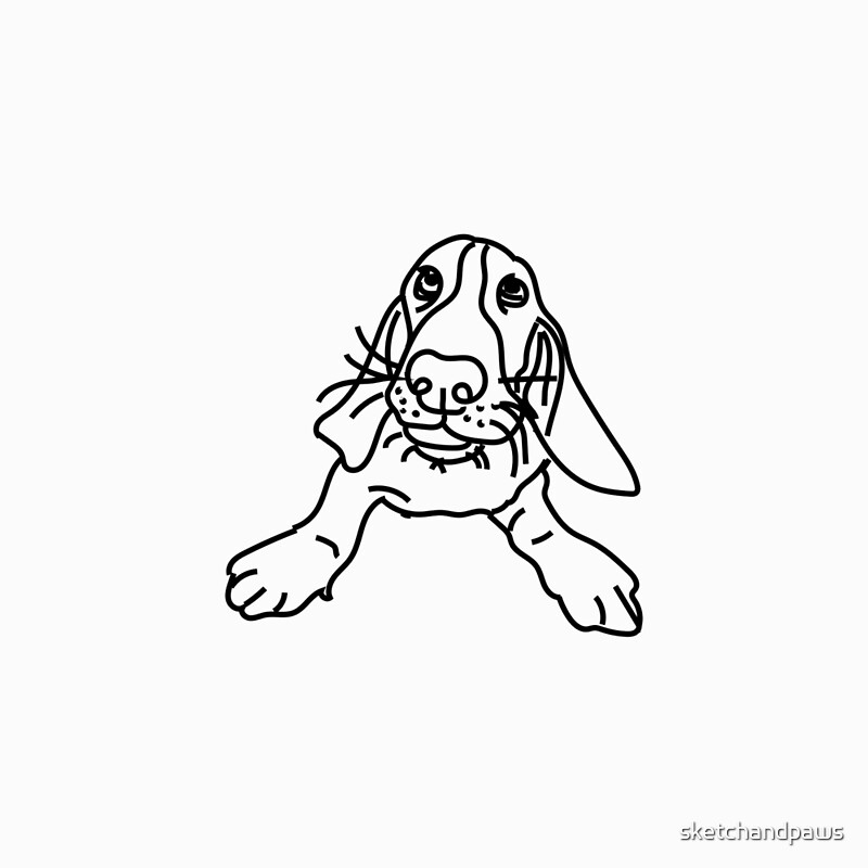 Black and white dog sketches by sketchandpaws | Redbubble