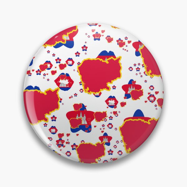 Item preview, Cambodia Montage With Country Shape Stars And Flag Overlays | Cambodge Montage Avec Couvertures Pays Etoiles Et Drapeaux | Camboya Montaje con sobreimpresiones de bandera y estrellas de países designed and sold by TheIconSmith.
