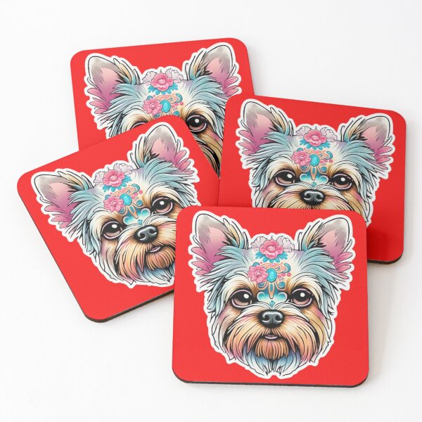Item preview, cute yorkshire terrier, fantasy artwork designed and sold by LoneAngel.