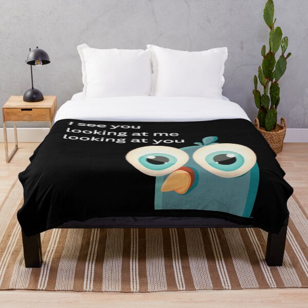 Aperçu de l'œuvre Je te vois me regarder drôle de pigeon créée et vendue par ClickATee Store .