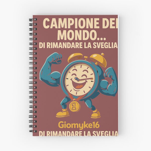 Item preview, Campione del Mondo… di rimandare la sveglia! - Design Ironico designed and sold by Giomyke16.