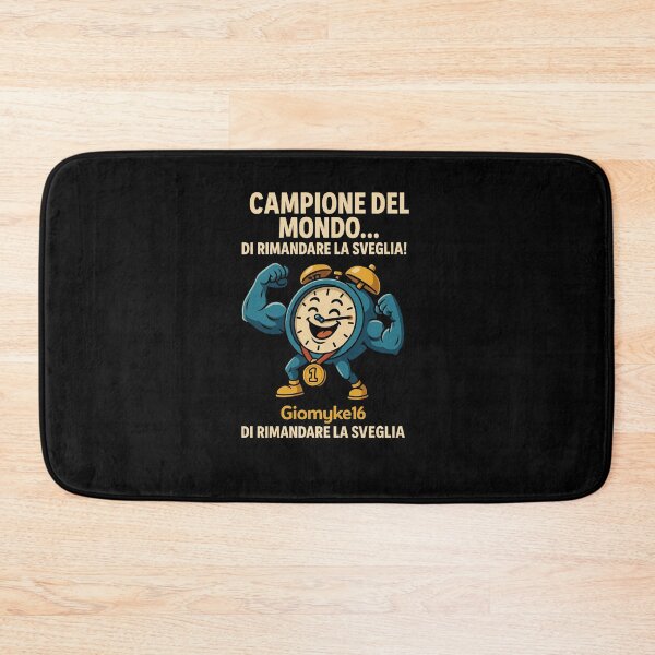 Item preview, Campione del Mondo… di rimandare la sveglia! - Design Ironico designed and sold by Giomyke16.