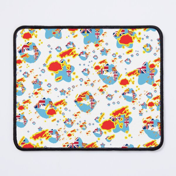 Item preview, Fiji Montage With Country Shape Stars And Flag Overlays | Fiji Montage avec des superpositions d'étoiles et de drapeaux | Fiyi Montaje con sobreimpresiones de bandera y estrellas en forma de país designed and sold by TheIconSmith.