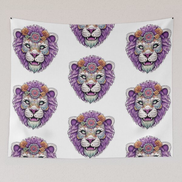 Item preview, fantasy lion`s head done in mandalay style designed and sold by LoneAngel.