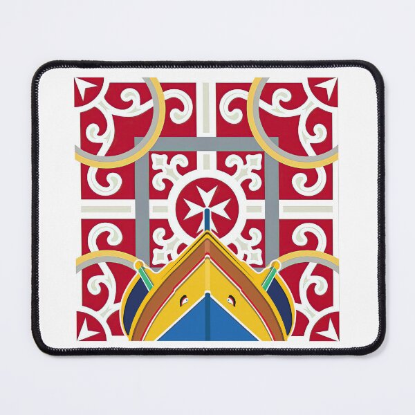 Item preview, Maltese Knight Cross with Luzzu - Malta design gift designed and sold by TheArtistOf2022.