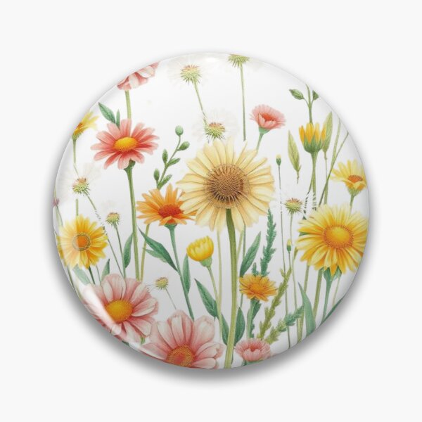 Item preview, "Whimsical Wildflowers Botanical Illustration" designed and sold by TwoDotsStudio.
