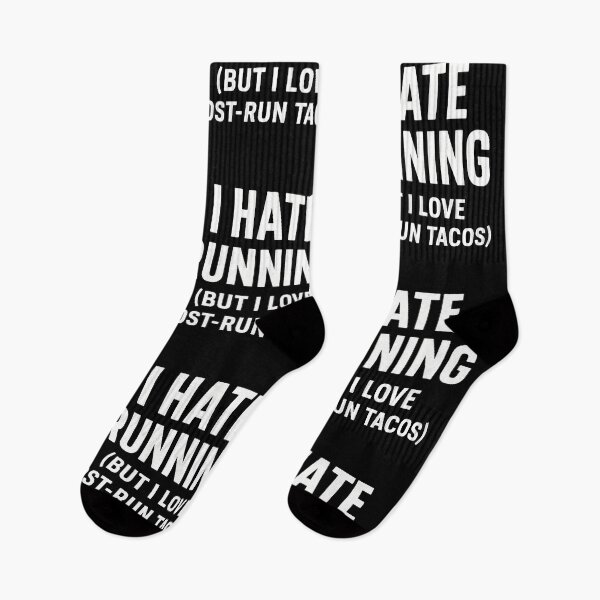 Item preview,  I Hate Running But I Love Post-Run Tacos – Funny Fitness and Food Quote Design designed and sold by Jason123za.