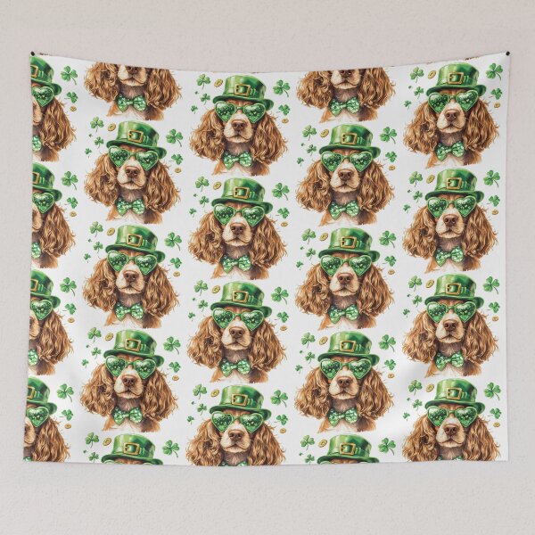 Item preview, Cute Dog Dressed for St. Patrick’s Day Celebration designed and sold by Mariana Shymkovych.