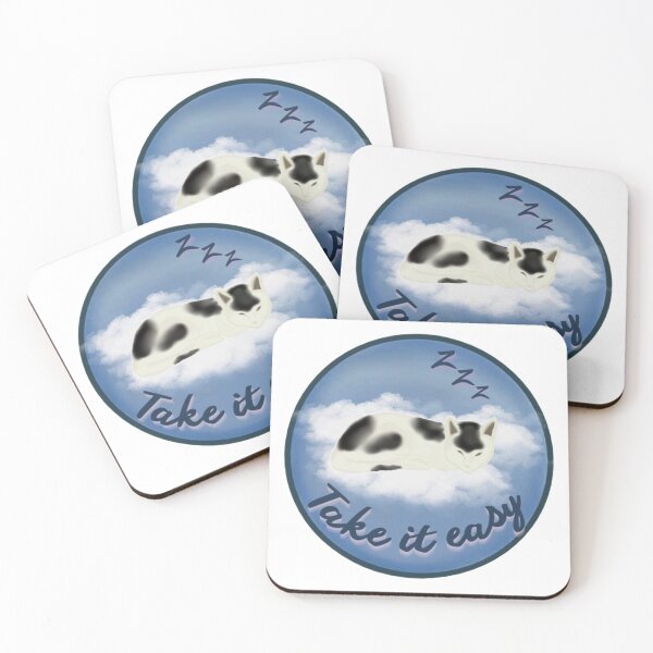 Item preview, Cloud Nap – Chill Cat Vibes - BLUE VERSION designed and sold by Selinaaa.