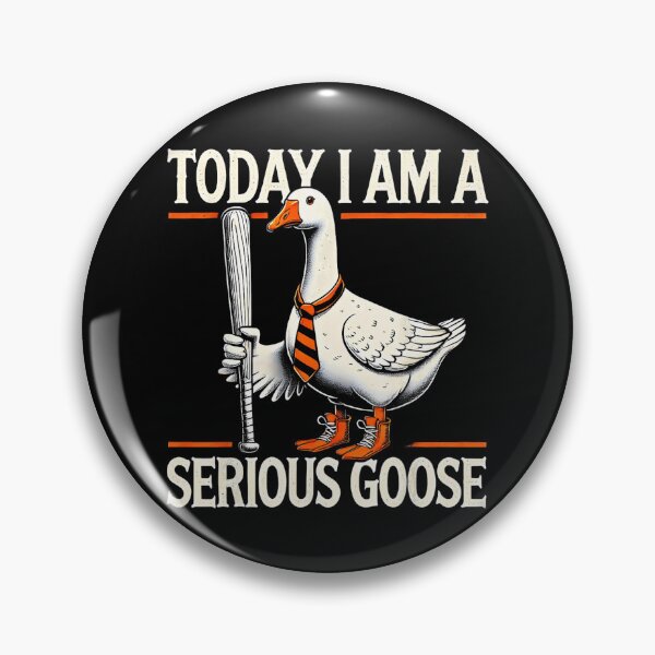 Item preview, Today I'm A Serious Goose Funny Silly Goose Play Baseball designed and sold by Cute-Collection.