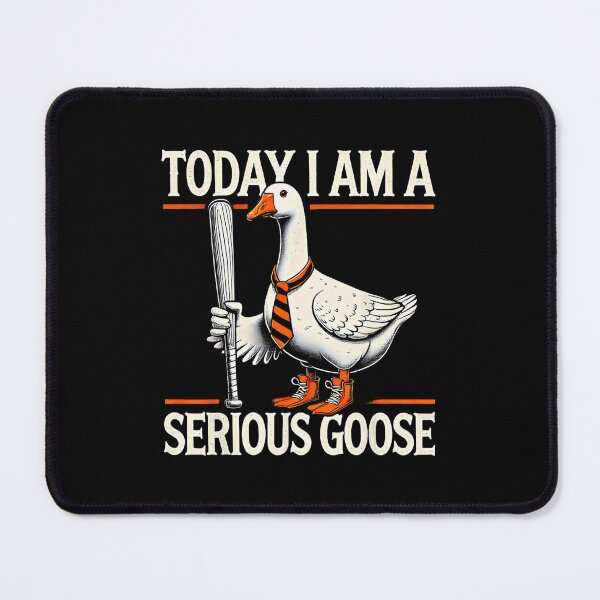 Item preview, Today I'm A Serious Goose Funny Silly Goose Play Baseball designed and sold by Cute-Collection.