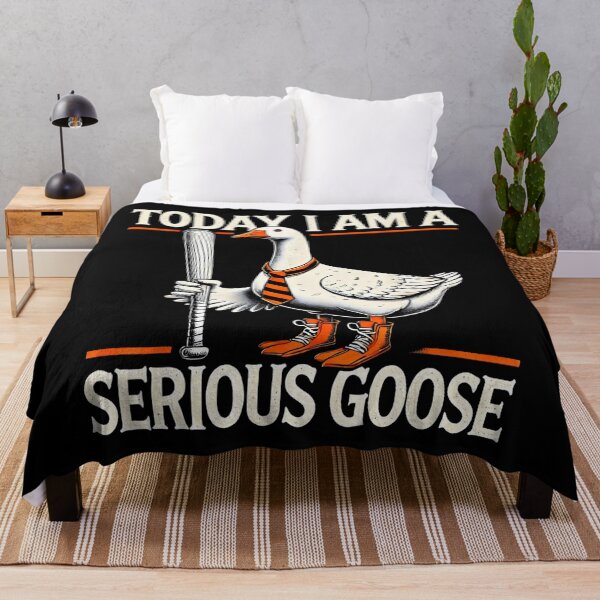Item preview, Today I'm A Serious Goose Funny Silly Goose Play Baseball designed and sold by Cute-Collection.
