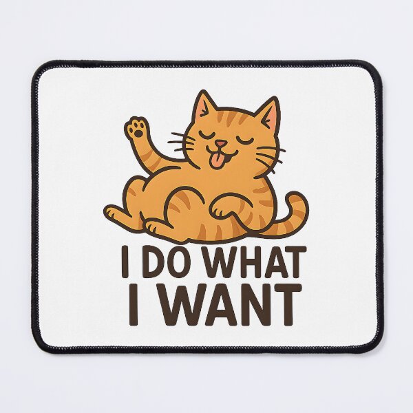 Item preview, Cat with quote saying " I do what I want " Sticker or shirt and more designed and sold by designkb.